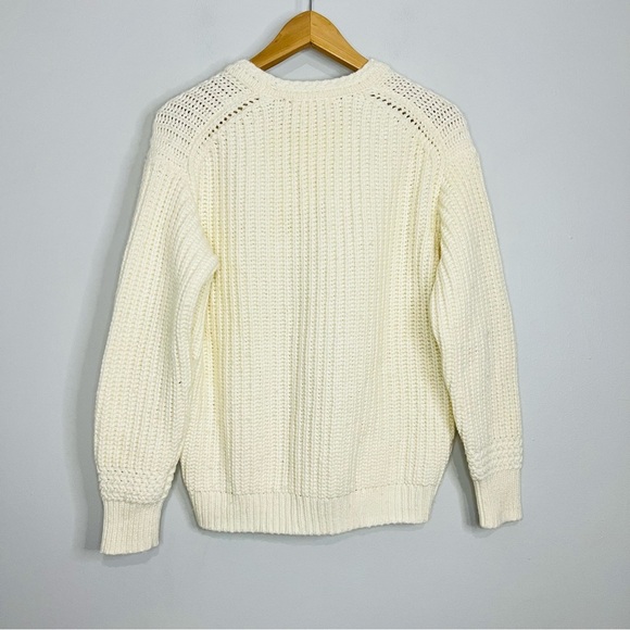 Marine layer Cozy Cream Sweater pullover knit style size xsmall wool blend - Picture 6 of 6